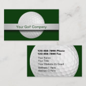 Carte De Visite Boule de golf orientée (Devant / Derrière)