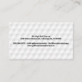 Carte De Visite Boule De Golf Près Du Trou (Dos)