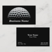 Carte De Visite Boule de golf (sous le projecteur) (Devant / Derrière)