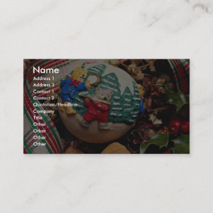 Carte De Visite Boule de Noël de l'enfant unique