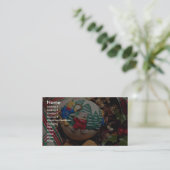Carte De Visite Boule de Noël de l'enfant unique (Debout devant)