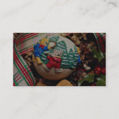 Carte De Visite Boule de Noël de l'enfant unique (Dos)