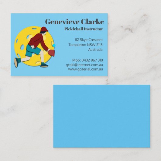 Carte De Visite Boule de pique (Devant / Derrière)