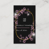 Carte De Visite Boule de savon rose étincelante Industrie de la be (Devant)