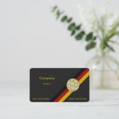 Carte De Visite Boule de soccer en or (Debout devant)