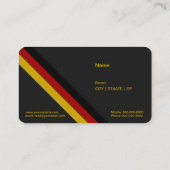 Carte De Visite Boule de soccer en or (Dos)