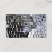 Carte De Visite Boule Disco Argent (Dos)