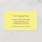 Carte De Visite Boule Disco Moderne Pastel Lumières (Dos)