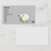 Carte De Visite boule drôle de fil cloné dessin animé mouton (Devant / Derrière)
