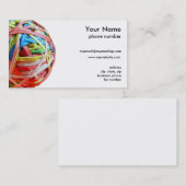 Carte De Visite Boule d'une bande élastique (Devant / Derrière)