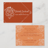 Carte De Visite boule faite sur commande de crochets de crochet de (Devant / Derrière)