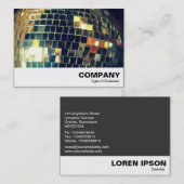 Carte De Visite Boule miroir (Devant / Derrière)