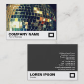 Carte De Visite Boule miroir (Devant / Derrière)