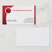 Carte De Visite Boule rouge (Devant / Derrière)