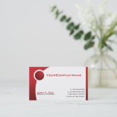 Carte De Visite Boule rouge (Debout devant)