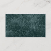 Carte De Visite Bouleau argenté - vert turquoise foncé (Dos)