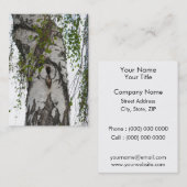 CARTE DE VISITE BOULEAU D'ÉCORCE (Devant / Derrière)