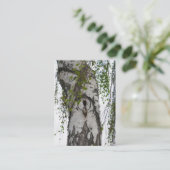 CARTE DE VISITE BOULEAU D'ÉCORCE (Debout devant)