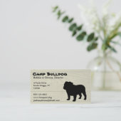 Carte De Visite Bouledogue (Debout devant)