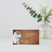 Carte De Visite Bouledogue anglais (Debout devant)