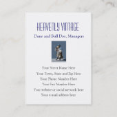 Carte De Visite Bouledogue et great dane - cru drôle (Dos)