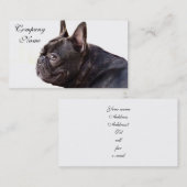 Carte De Visite Bouledogue français (Devant / Derrière)