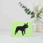 Carte De Visite Bouledogue français (Debout devant)