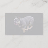 Carte De Visite Bouledogue français en course (Dos)
