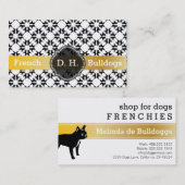 Carte De Visite Bouledogue français luxe (Devant / Derrière)