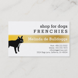 Carte De Visite Bouledogue français luxe