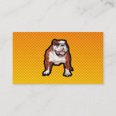 Carte De Visite Bouledogue jaune (Dos)
