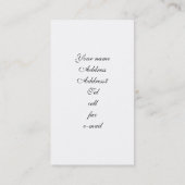 Carte De Visite bouledogue patriotique (Dos)