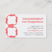 Carte De Visite Bouledogues français (Dos)