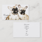 Carte De Visite Bouledogues français (Devant / Derrière)