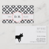 Carte De Visite Bouledogues français (Devant / Derrière)