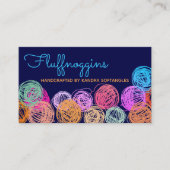 Carte De Visite Boules de fils de couleur personnalisée tricot cro (Devant)