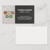 Carte De Visite Boules de sport | Entraîneur sportif (Devant / Derrière)