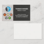 Carte De Visite Boules de sport | Logo sportif (Devant / Derrière)