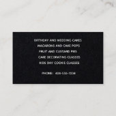 Carte De Visite Boulet avec une broche à rouleaux (Dos)