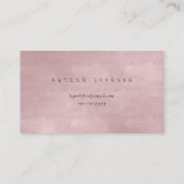 Carte De Visite Boulette Argent Poudre Blush Ballet Rose Papillon (Dos)