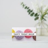 Carte De Visite Boulettes colorées de glace (Debout devant)