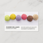 Carte De Visite Boulettes colorées de glace (Dos)