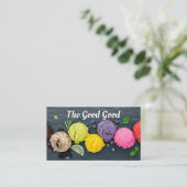 Carte De Visite Boulettes de différentes glaces de saveur (Debout devant)