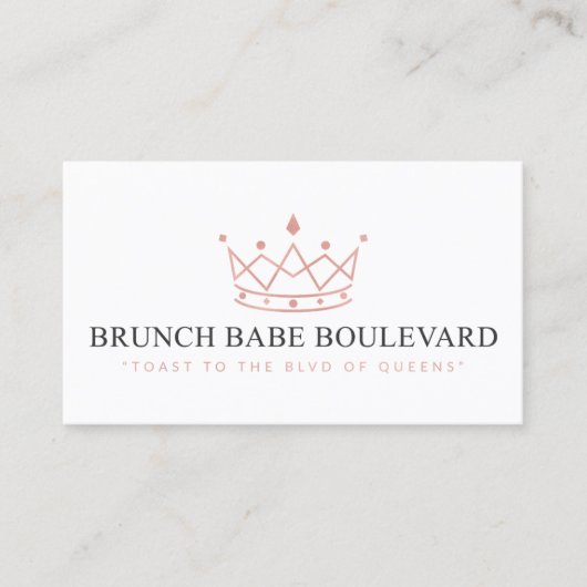 Carte De Visite Boulevard Brunch Babe - Kiarra (Devant)