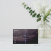 Carte De Visite Boulon de foudre pendant l'orage (Debout devant)