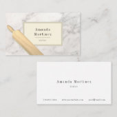 Carte de visite boulon de la planche en marbre de (Devant / Derrière)