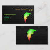 Carte De Visite Boulon éclair lisse (Devant / Derrière)