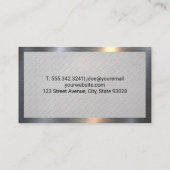 Carte De Visite Boulons et noix | Acier métallique (Dos)