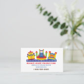 CARTE DE VISITE BOUNCE BOUNCY HOUSE ANNIVERSAIRE PARTI AFFAIRES (Debout devant)