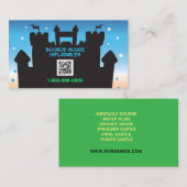 Carte De Visite BOUNCE HORAIRE INFLATABLES PARTI QR Code (Devant / Derrière)
